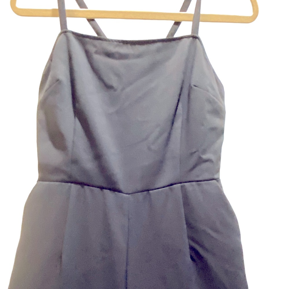 Women’s Dressy Navy Sleeveless Jumpsuit - Picture 3 of 12